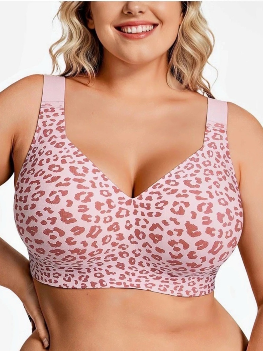 OEAK Wireless Jelly Bras Plus Size Support Push Up Comfortable Bra